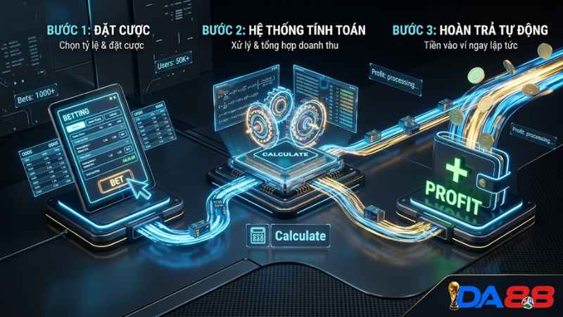 Hướng dẫn nhận tiền hoàn trả tự động tại Nhà cái DA88