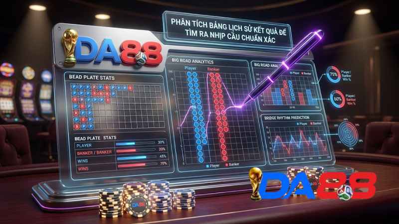 Phân tích bảng lịch sử kết quả để tìm ra nhịp cầu chuẩn xác